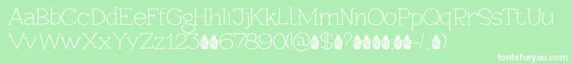 PineappleDaydreamDemo Font – White Fonts on Green Background