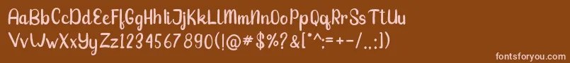Шрифт jasmine – розовые шрифты на коричневом фоне