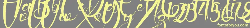 Jattestor Demo Font – Yellow Fonts on Gray Background