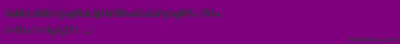 Java Brush Font – Black Fonts on Purple Background