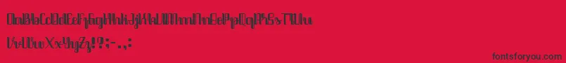 Java Brush Font – Black Fonts on Red Background