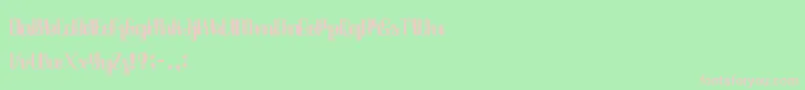 Java Brush Font – Pink Fonts on Green Background
