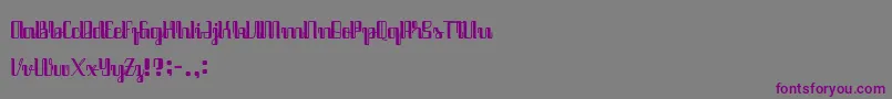 Java Brush-fontti – violetit fontit harmaalla taustalla