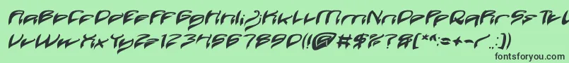 fuente Java Island Bold Italic – Fuentes Negras Sobre Fondo Verde