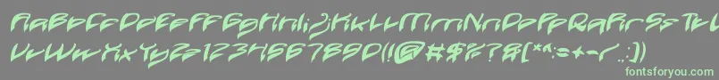 fuente Java Island Bold Italic – Fuentes Verdes Sobre Fondo Gris