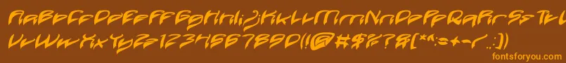 fuente Java Island Bold Italic – Fuentes Naranjas Sobre Fondo Marrón