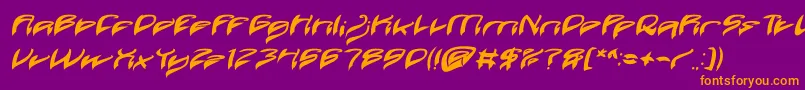 fuente Java Island Bold Italic – Fuentes Naranjas Sobre Fondo Morado