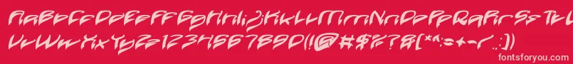 fuente Java Island Bold Italic – Fuentes Rosadas Sobre Fondo Rojo