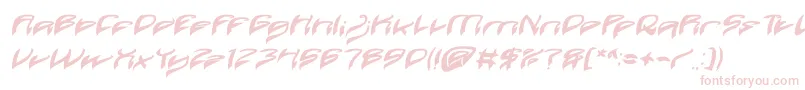 フォントJava Island Bold Italic – ピンクのフォント