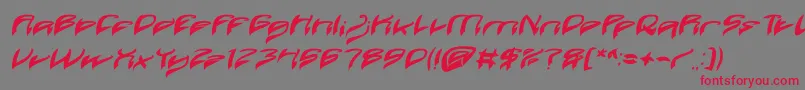 fuente Java Island Bold Italic – Fuentes Rojas Sobre Fondo Gris