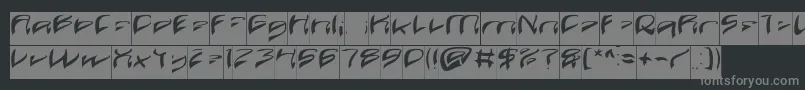 Java Island Inverse Font – Gray Fonts on Black Background