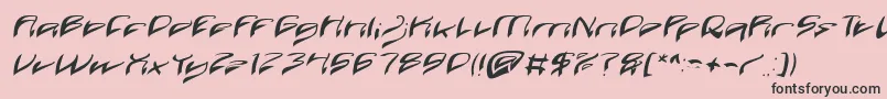 Weitere Informationen zur Java Island Italic-Schriftart Java Island Italic-Schriftart – Schwarze Schriften auf rosa Hintergrund