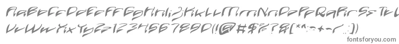 Czcionka Java Island Italic – szare czcionki