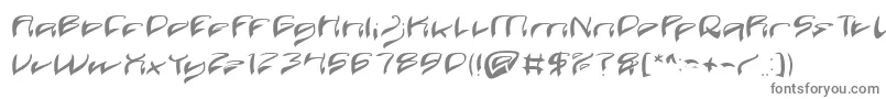 フォントJava Island – 白い背景に灰色の文字