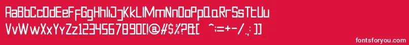 Javanese Neu Font – White Fonts on Red Background