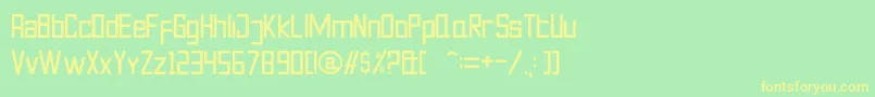Więcej informacji o czcionce Javanese Neu Czcionka Javanese Neu – żółte czcionki na zielonym tle