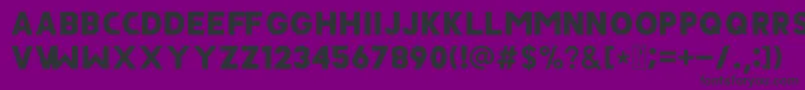JAVATA-fontti – mustat fontit violetilla taustalla