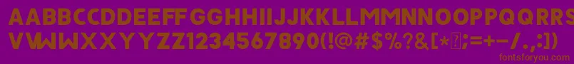 JAVATA Font – Brown Fonts on Purple Background