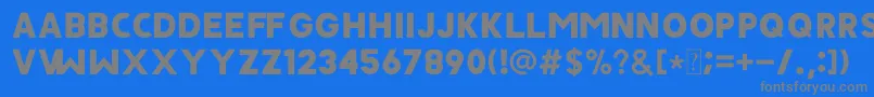 Шрифт JAVATA – серые шрифты на синем фоне