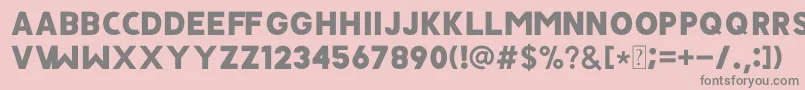 JAVATA Font – Gray Fonts on Pink Background
