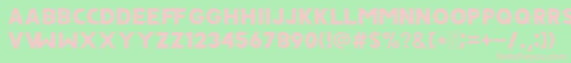 JAVATA Font – Pink Fonts on Green Background