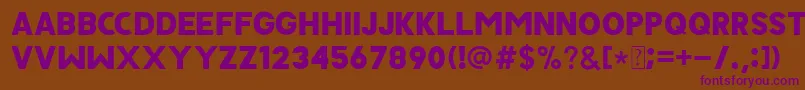 JAVATA Font – Purple Fonts on Brown Background