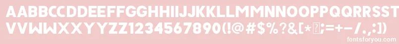 JAVATA Font – White Fonts on Pink Background