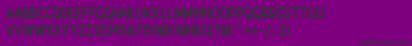 Javatages Demo Font – Black Fonts on Purple Background