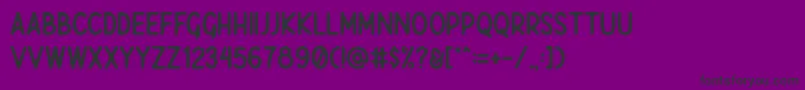 Javatages Demo Font – Black Fonts on Purple Background