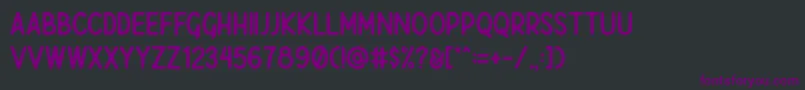 Шрифт Javatages Demo – фиолетовые шрифты на чёрном фоне