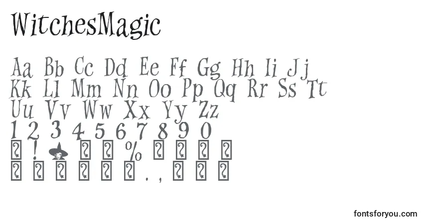 Czcionka WitchesMagic – alfabet, cyfry, specjalne znaki
