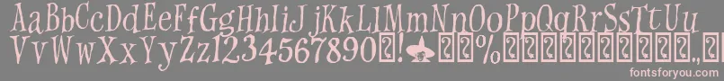 WitchesMagic Font – Pink Fonts on Gray Background