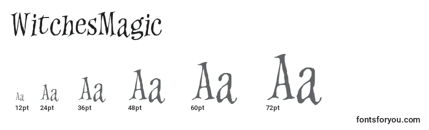 WitchesMagic Font Sizes