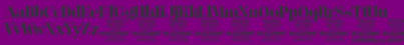 JaymontBo PERSONAL USE-fontti – mustat fontit violetilla taustalla