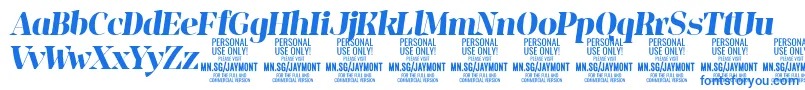 JaymontBoi PERSONAL USE Font – Blue Fonts on White Background