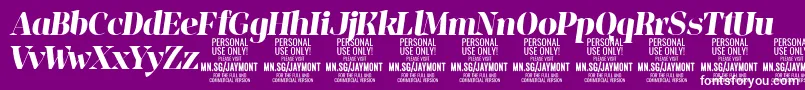 JaymontBoi PERSONAL USE Font – White Fonts on Purple Background