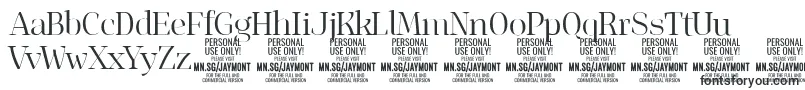 JaymontLi PERSONAL USE Font – Fonts for Microsoft Excel