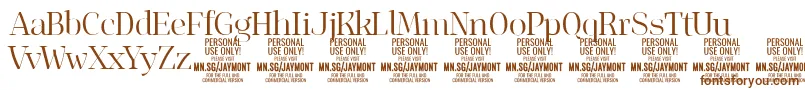 JaymontLi PERSONAL USE Font – Brown Fonts