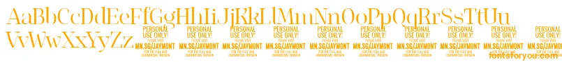 JaymontLi PERSONAL USE Font – Orange Fonts