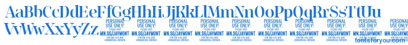 JaymontMe PERSONAL USE Font – Blue Fonts