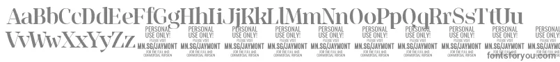 JaymontMe PERSONAL USE Font – Gray Fonts