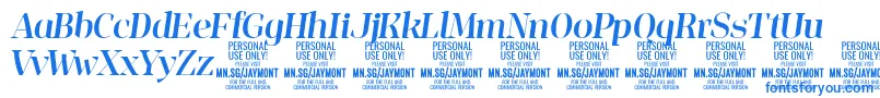 JaymontMei PERSONAL USE Font – Blue Fonts