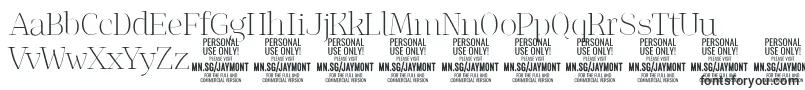 JaymontTh PERSONAL USE Font – Fonts for Adobe Photoshop