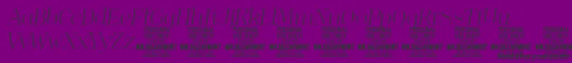 JaymontThi PERSONAL USE Font – Black Fonts on Purple Background