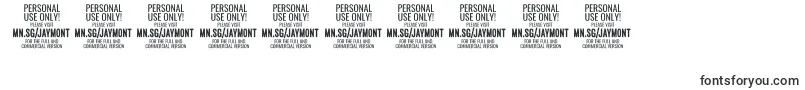 JaymontThi PERSONAL USE Font – Fonts for Numbers and Digits