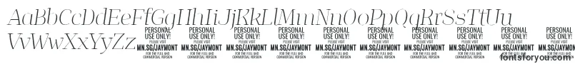 JaymontThi PERSONAL USE Font – Popular Fonts