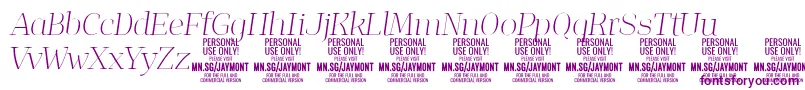 JaymontThi PERSONAL USE Font – Purple Fonts