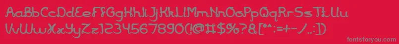 Jazz Music Bold Font – Gray Fonts on Red Background