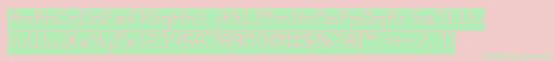 Jazz Music Inverse Font – Green Fonts on Pink Background