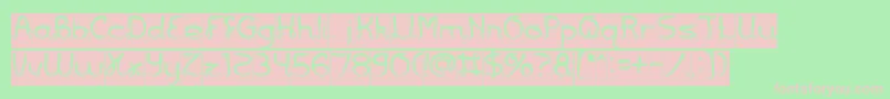 Jazz Music Inverse Font – Pink Fonts on Green Background